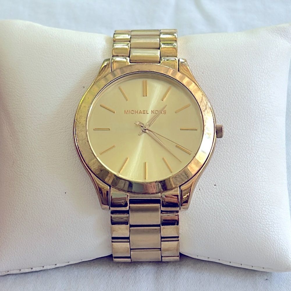Working! Ladies Michael Kors Slim Runway Minimalist Watch Style #3179